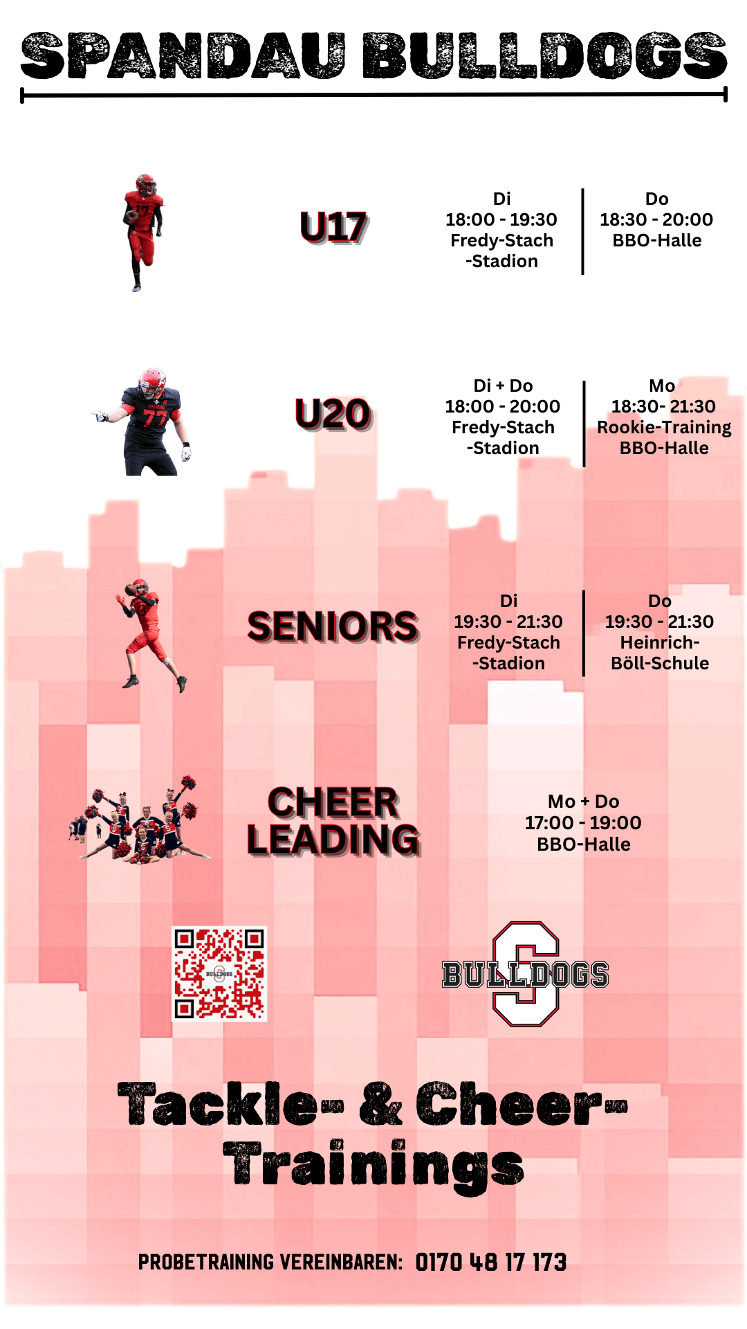 Tackle Trainings + Cheer