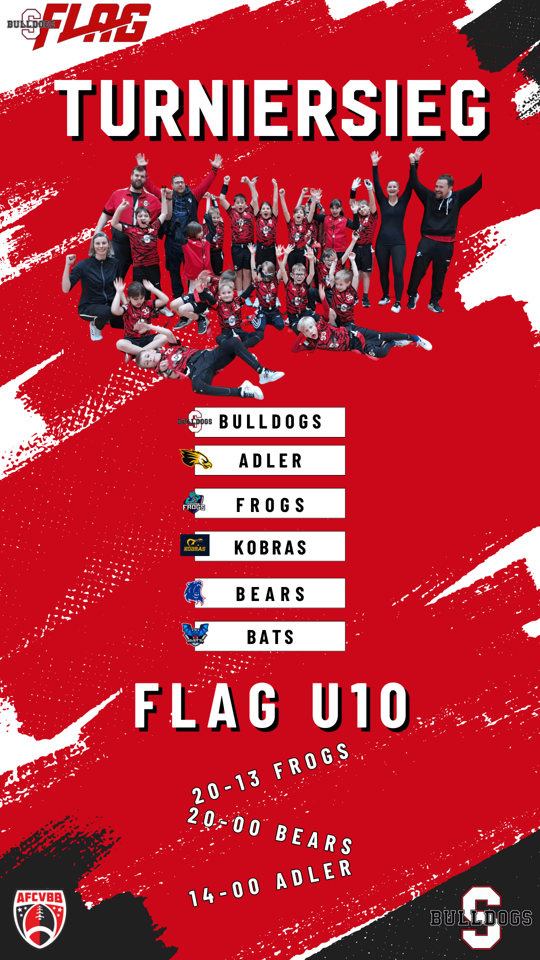 Flag U10 Turniersieg